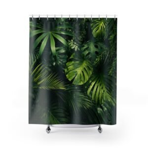 Tropical Leaf Paradise Shower Curtain