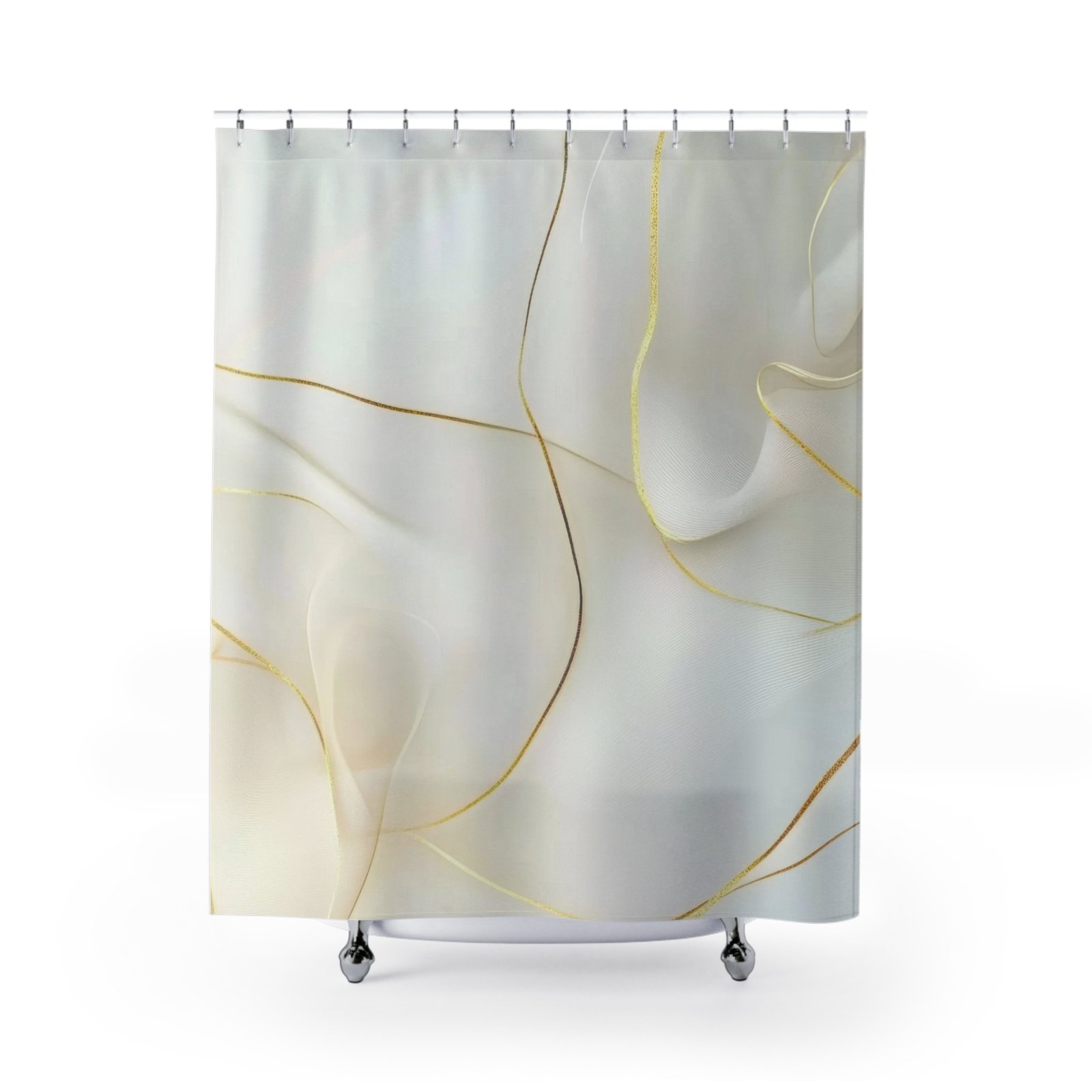 Minimalist Sparkle Elegant Shower Curtain