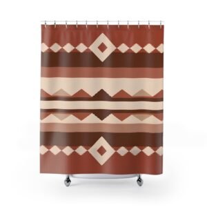 Tribal-Inspired Shower Curtain