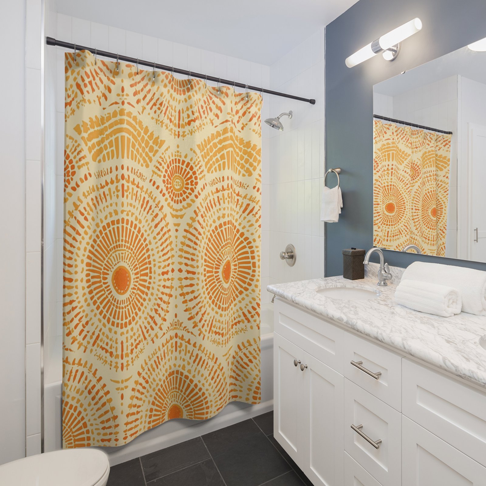 Sun Path Tribal Shower Curtain - Image 3