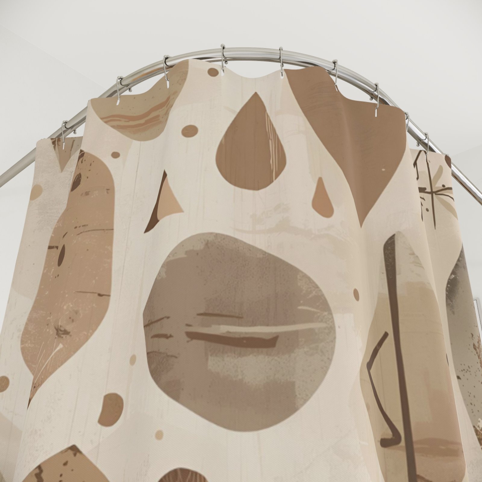 Riverstone Motifs Tribal Shower Curtain - Image 2