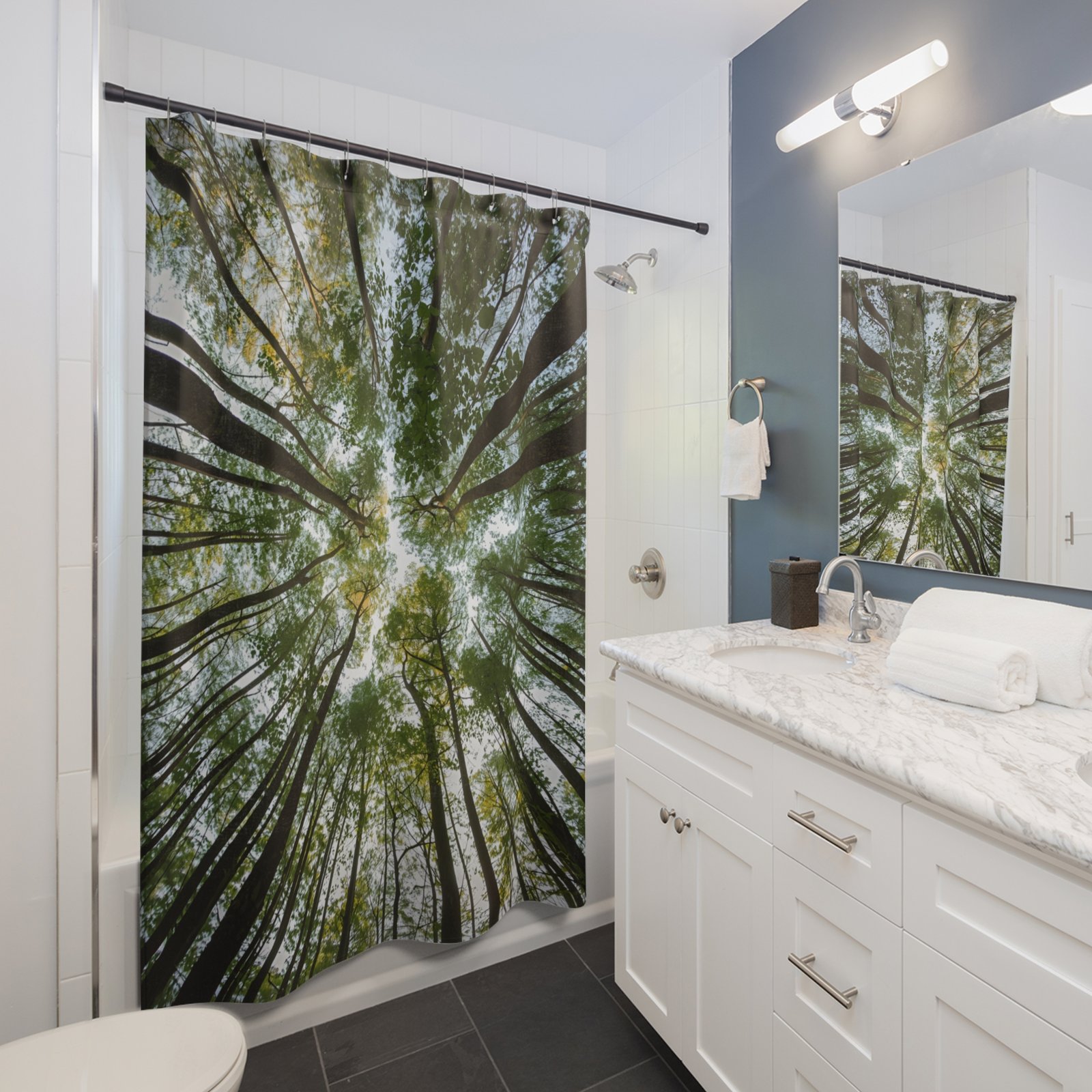 Forest Canopy Shower Curtain - Image 3