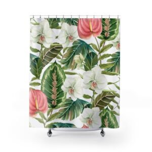 Tropical Flora Shower Curtain