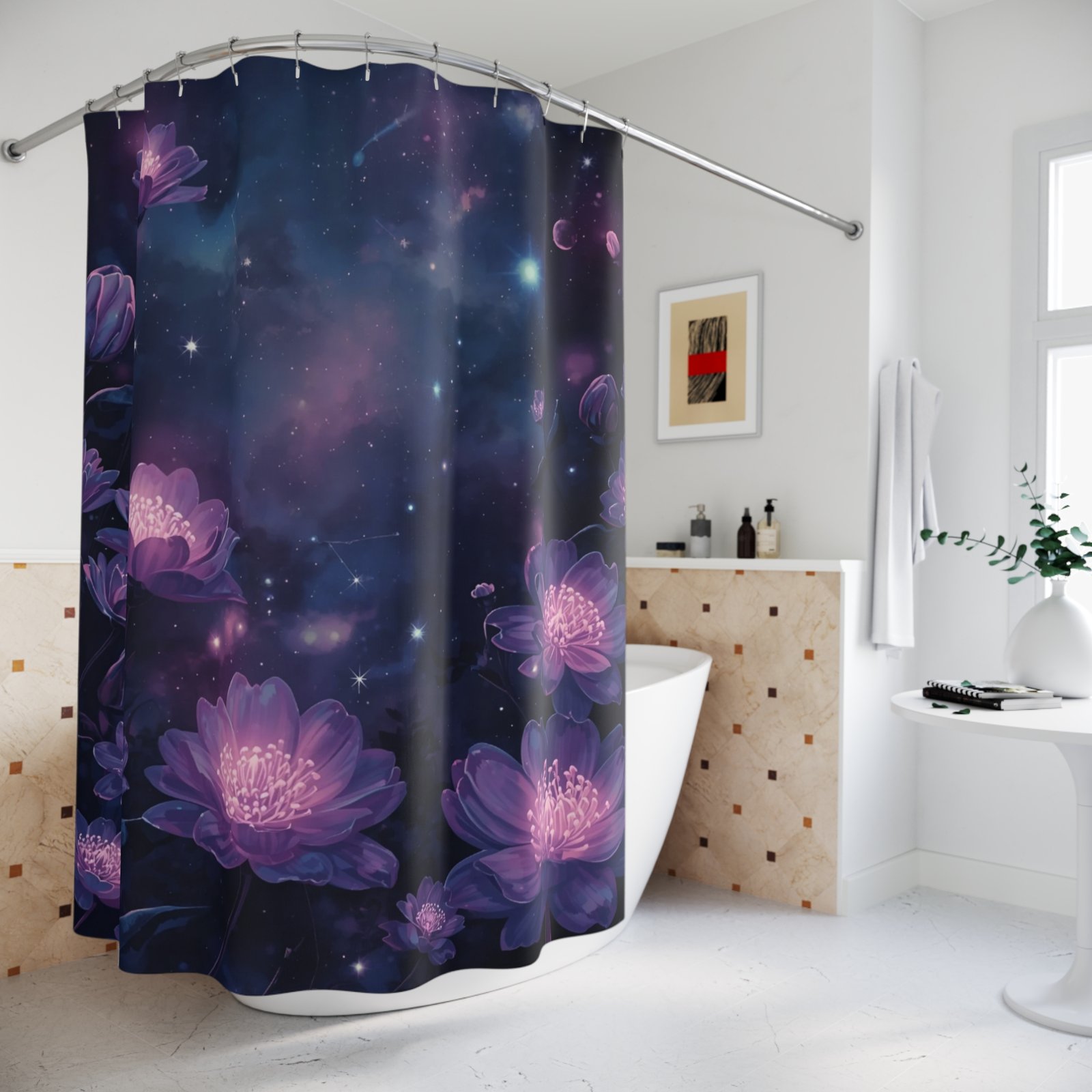 Celestial Garden Escape Shower Curtain - Image 4