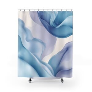 Serenity Flow Blend Abstract Shower Curtain