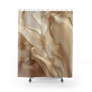 Celestial Flow Light Abstract Shower Curtain