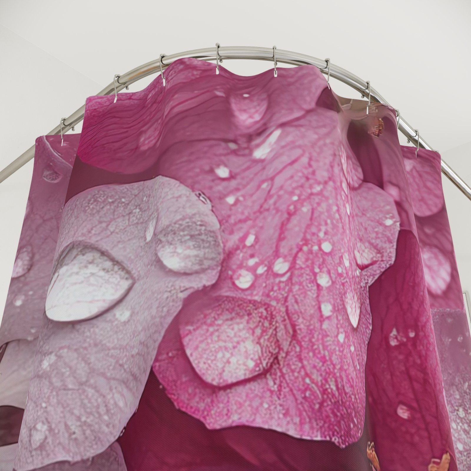 Morning Dew Blooms Shower Curtain - Image 2