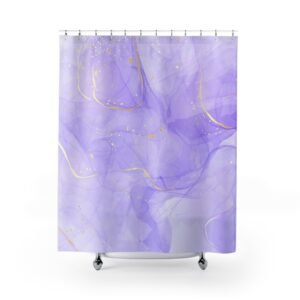 Soft Amethyst Wash Elegant Shower Curtain