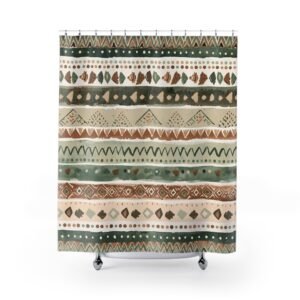 Earth Rhythm Tribal Shower Curtain