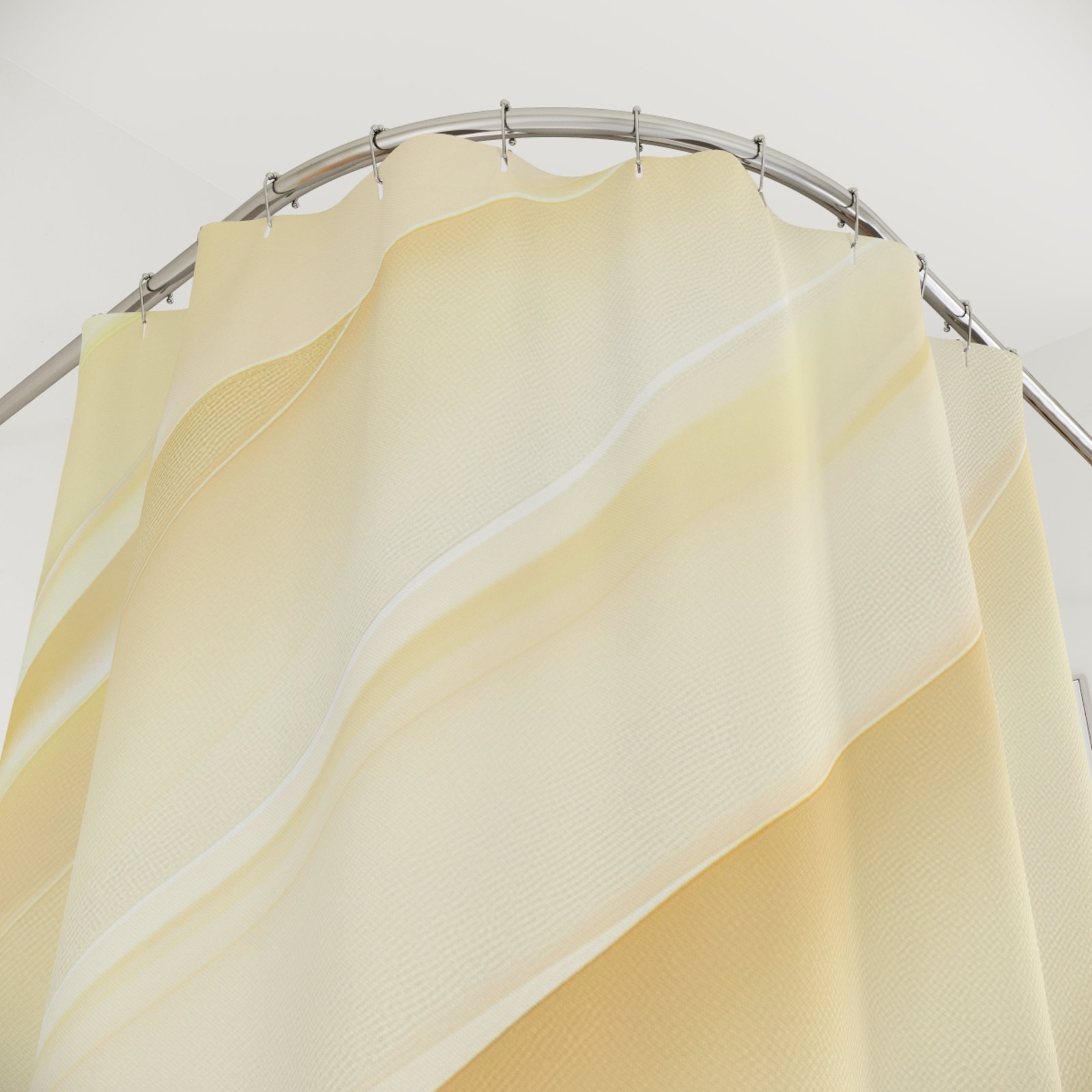 Champagne Linen Elegant Shower Curtain - Image 2