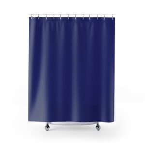Midnight Indigo Blue Shower Curtain