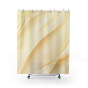 Champagne Linen Elegant Shower Curtain