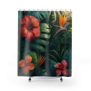 Tropical Muse Retreat Shower Curtain