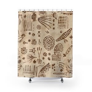 Ancient Echo Tribal Shower Curtain