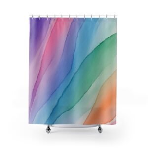 Misty Gradient Elegant Shower Curtain