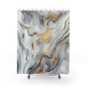 Marble Veil Elegant Shower Curtain