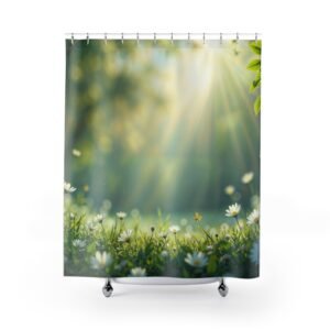 Nature-Inspired Meadow Essence Serenity Shower Curtain