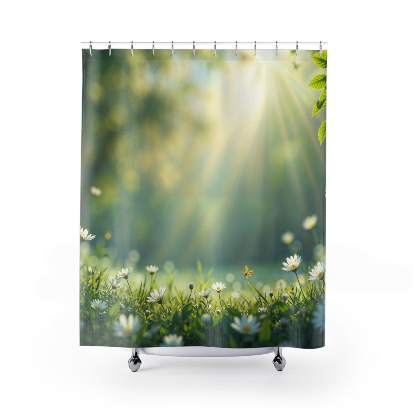 Nature-Inspired Meadow Essence Serenity Shower Curtain