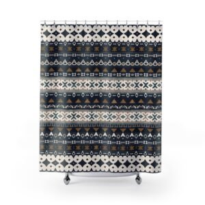 Twilight Tribal Stripes Shower Curtain