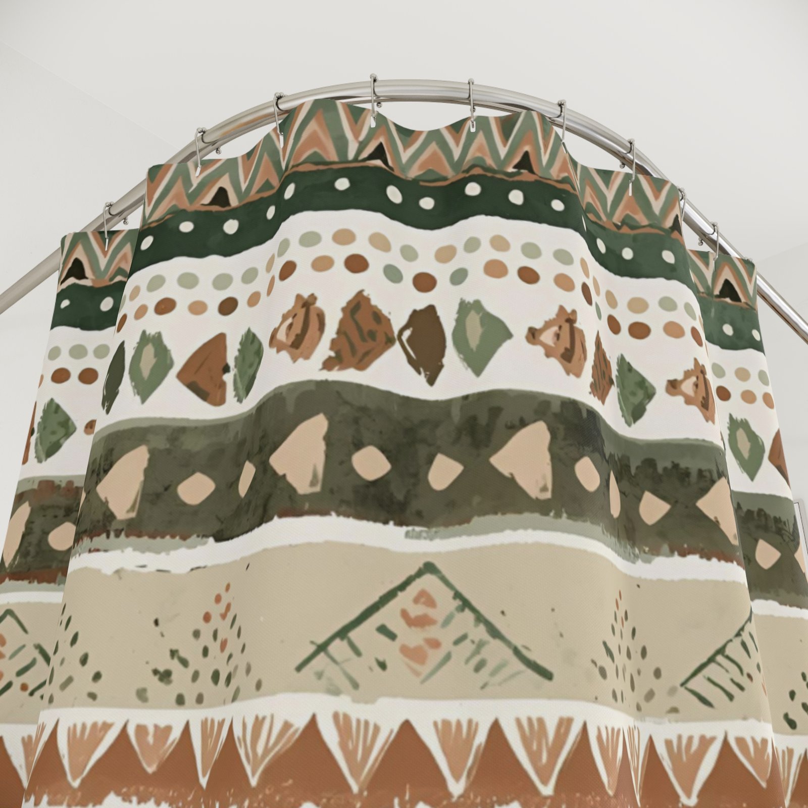 Earth Rhythm Tribal Shower Curtain - Image 2